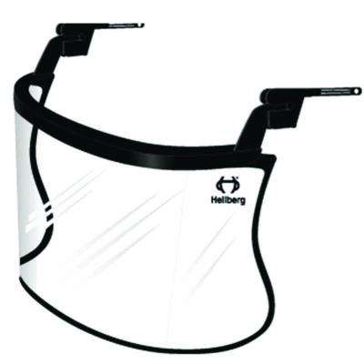 Visir klart 20cm Safe 2/3, polykarbonat