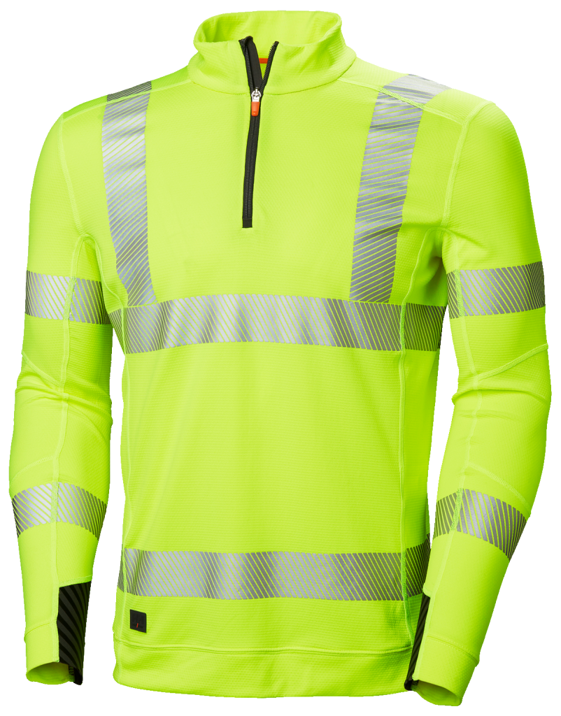 HH LIFA ACTIVE HI VIS HALF ZIP 360 YELLOW