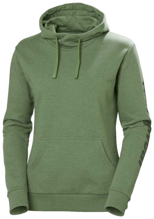 W LOGO HOODIE 406 JADE MELANGE